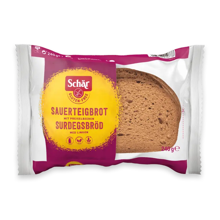 Glutenfritt Surdegsbröd Lingon