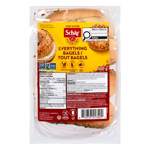 Gluten-Free Everything Bagels 400 g