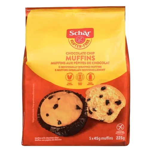 Gluten-Free Muffins Chocolate Chip 5 x 45 g