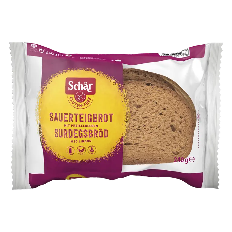 Surdegsbröd med Lingon