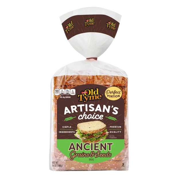 Old Tyme Artisan's Choice Ancient Grains & Seeds Bread Sliced