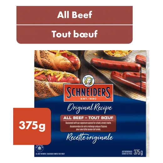 Hot Dogs All Beef 375 g
