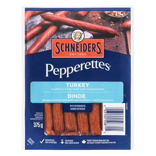 Pepperettes Sausage Sticks Turkey 375 g