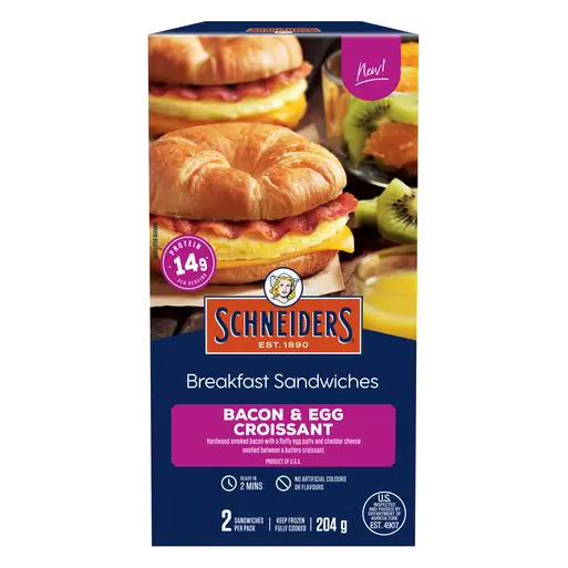 Breakfast Sandwiches Bacon & Egg Croissant 204 g