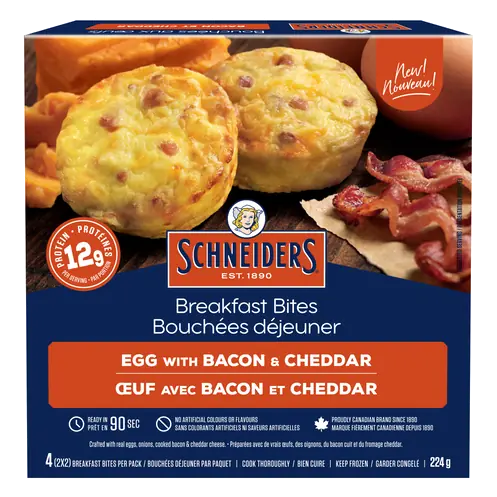 Egg Breakfast Bites Bacon & Cheddar 224 g