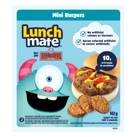 Schneider's Lunch Mate Mini Burgers Kit 102 g
