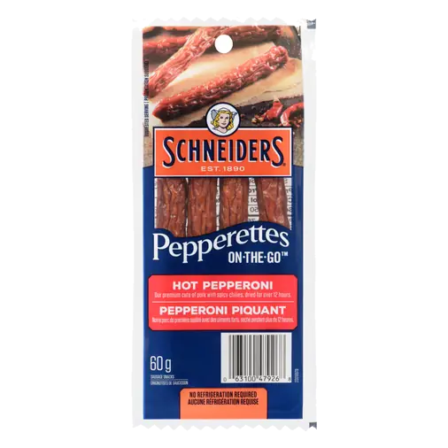 Pepperettes On-the-go Sausage Sticks Hot Pepperoni 60 g