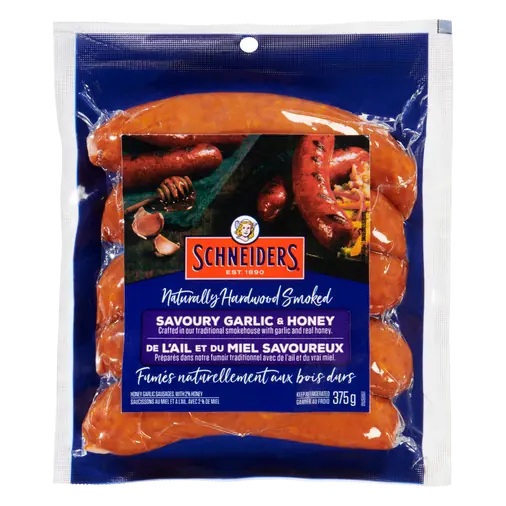 Smoked Sausage Savoury Garlic And Honey 375 g