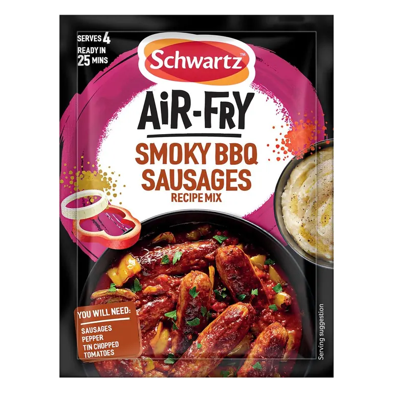 Air Fry Smoky BBQ Sausage Recipe Mix 35g