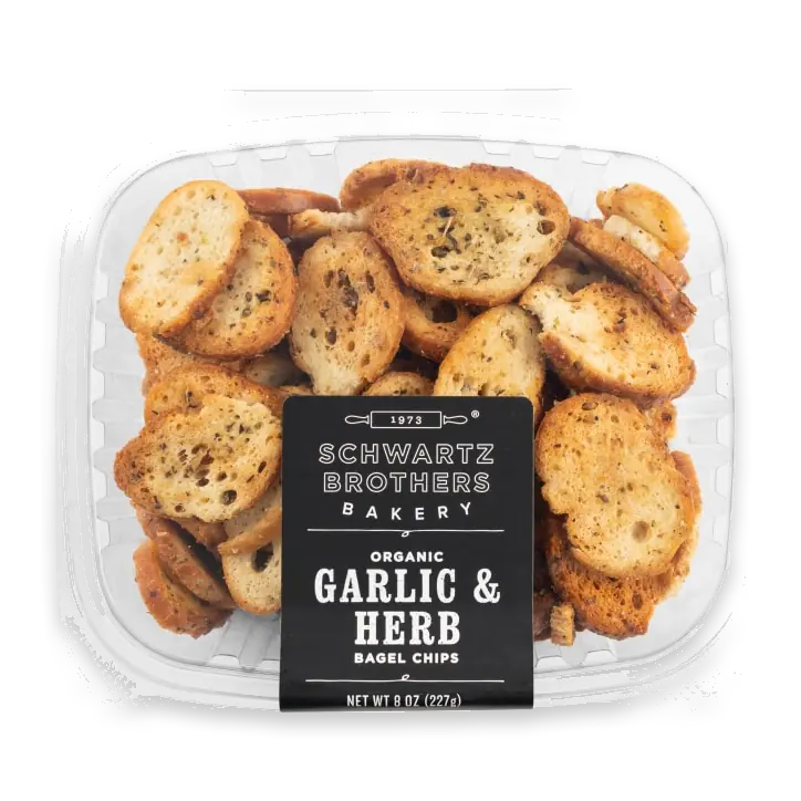 Organic Garlic & Herb Bagel Chips