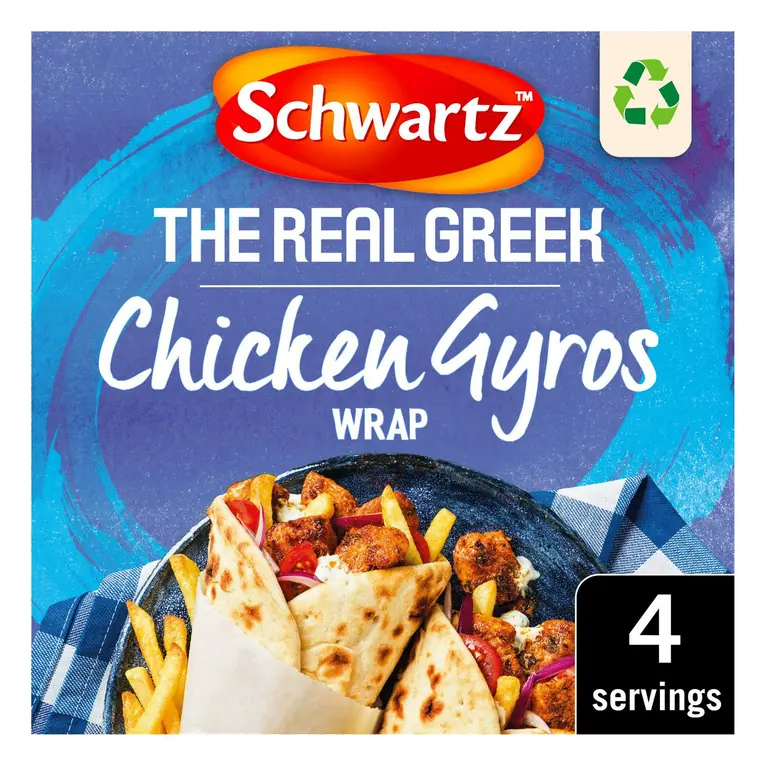 the Real Greek Chicken Gyros Wrap Recipe Mix 20g