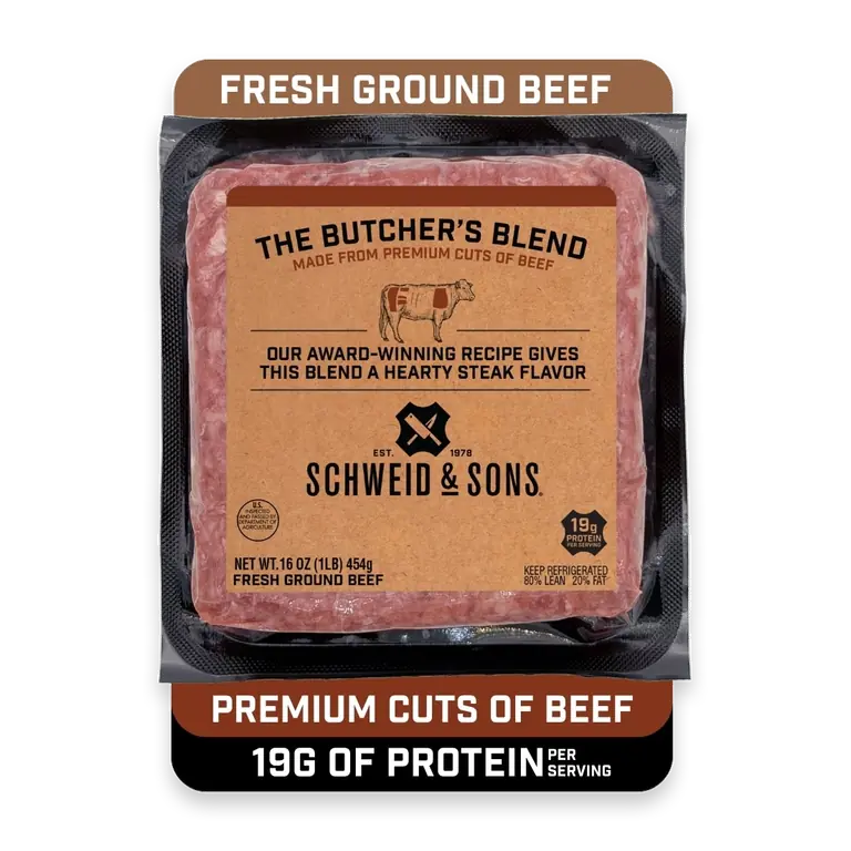 The Butcher's Blend Ground Beef 1 lb Brick