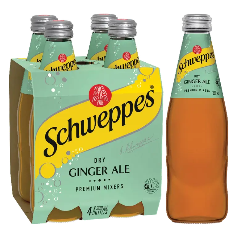 Dry Ginger Ale Soft Drink Glass Bottle
