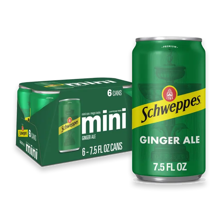 Ginger Ale Caffeine Free Soda Cans