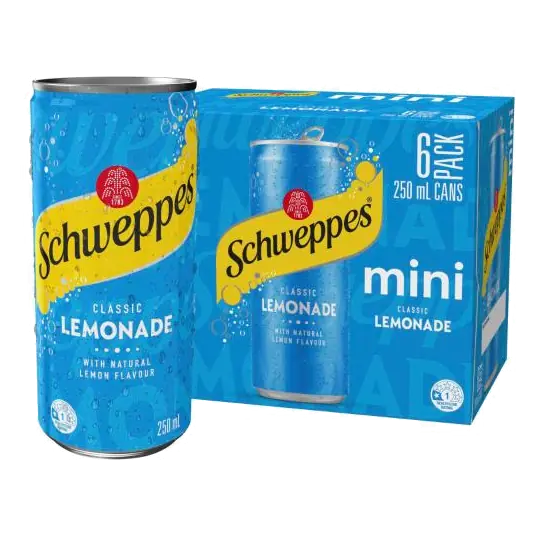 Lemonade Soft Drink Mini Cans 250ml