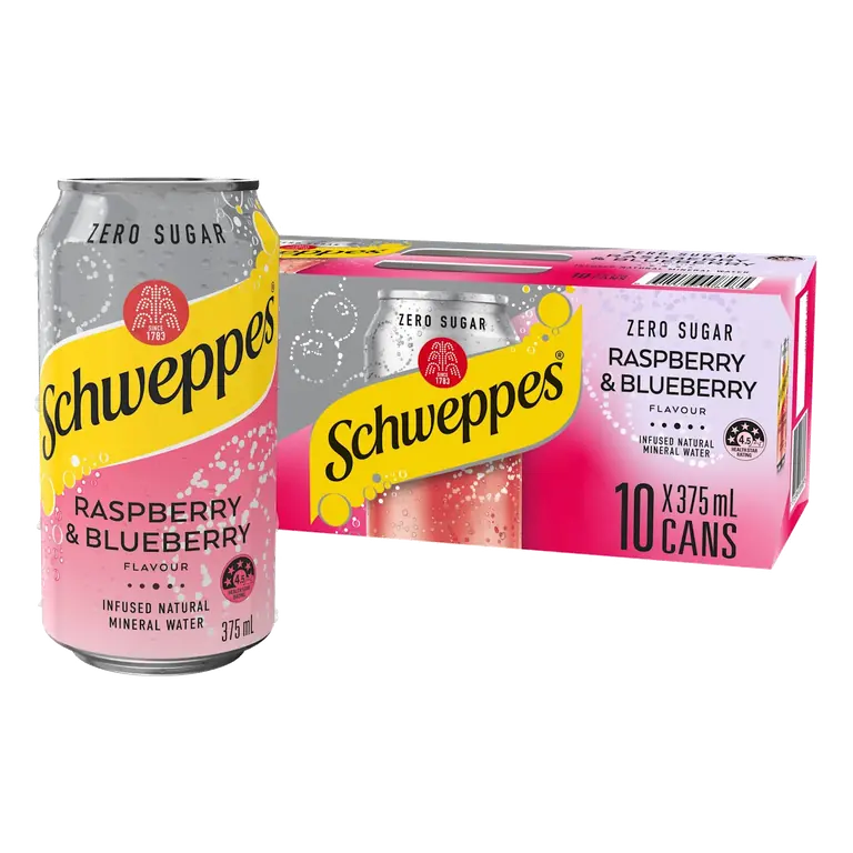 Raspberry and Blueberry Mineral Water
