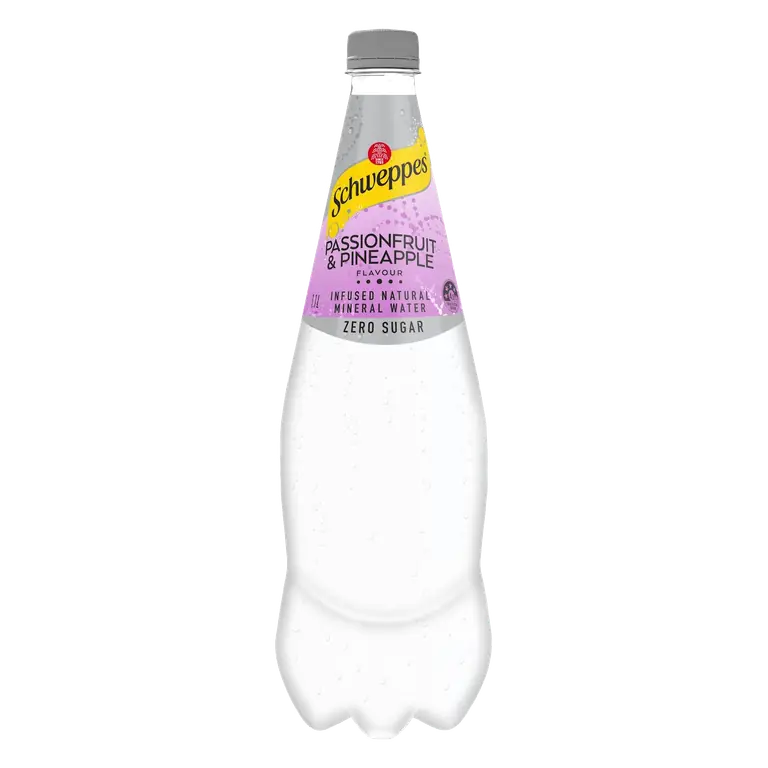 Schweppes Mineral Water Passionfruit Pineappl Soft Drink