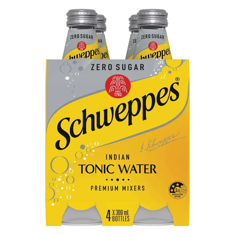 Zero Sugar Indian Tonic Water Glass Bottle