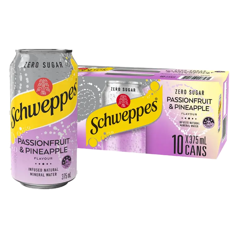 Zero Sugar Sparkling Mineral Water Passionfruit Pineapple
