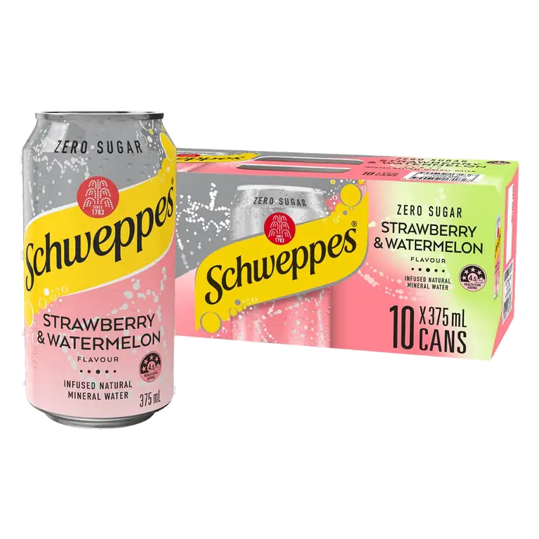 Zero Sugar Sparkling Mineral Water Strawberry & Watermelon