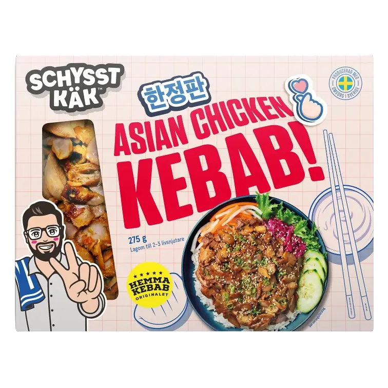 Chicken Kebab Färsk Asian 275g