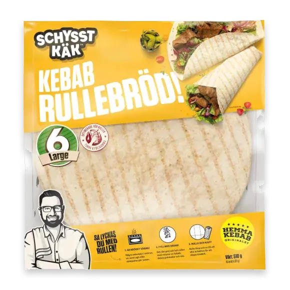 Kebabrullebröd Large 6-pack