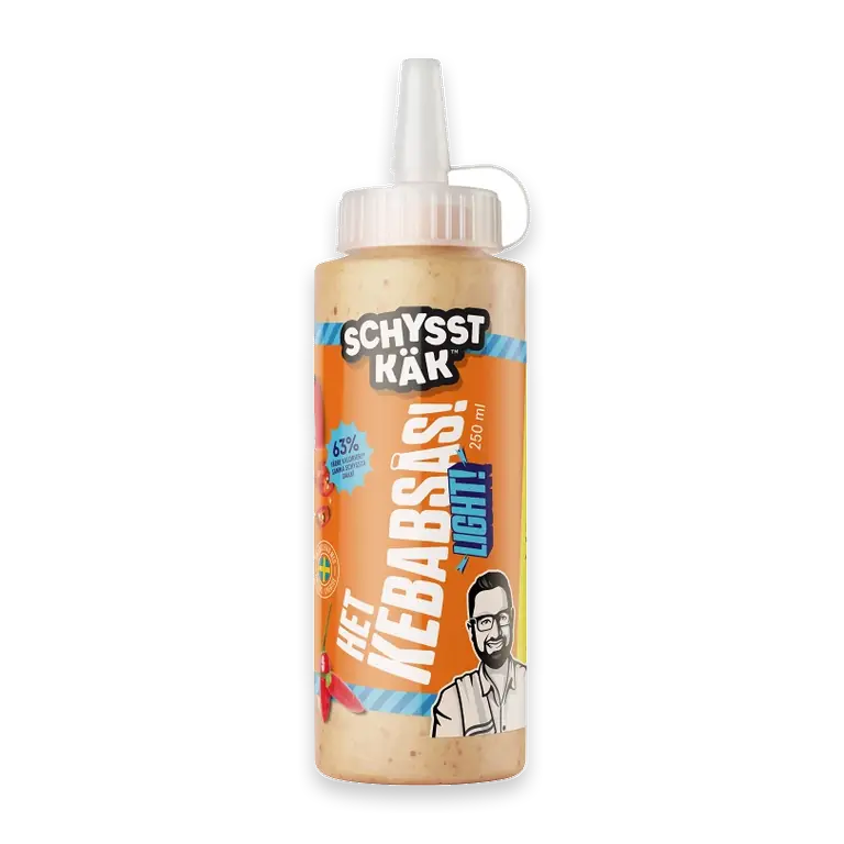 Kebabsås Het Light 250ml