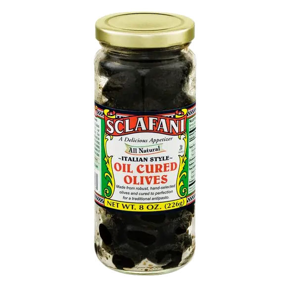 All Natural Italian Style Oil Cured Olives