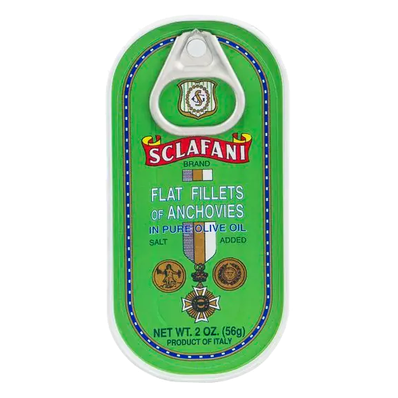 Anchovies Flat Fillets in Pure Olive Oil