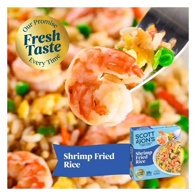 Scott & Jon's Shrimp Fried Rice Bowl 9.6 oz Frozen Meal