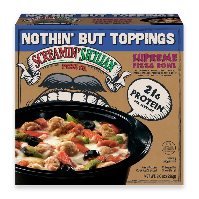 Frozen Supreme Pizza Bowl