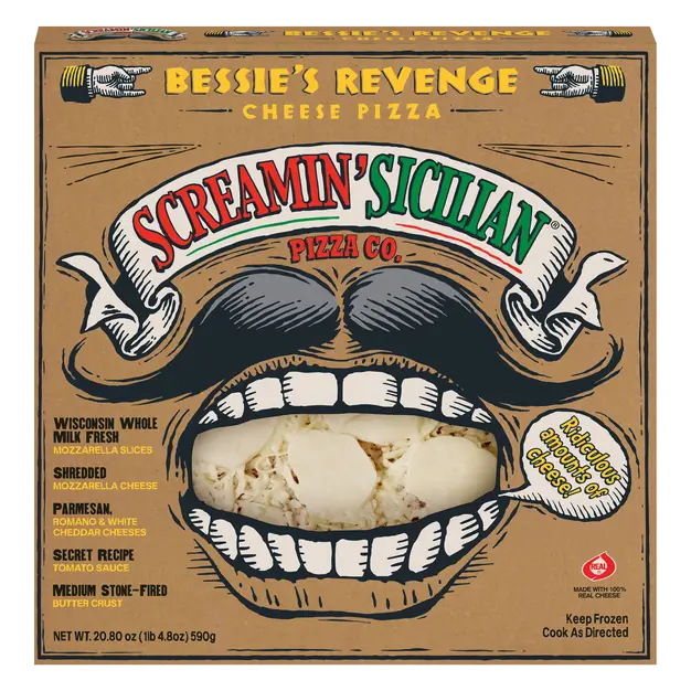 Screamin' Sicilian Bessie's Revenge Cheese Pizza frozen