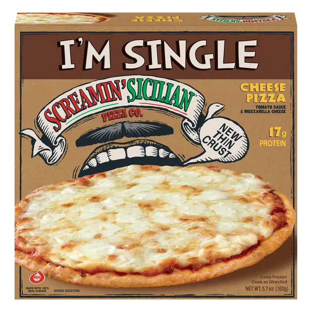 Screamin' Sicilian I'm Single Cheese Pizza Frozen