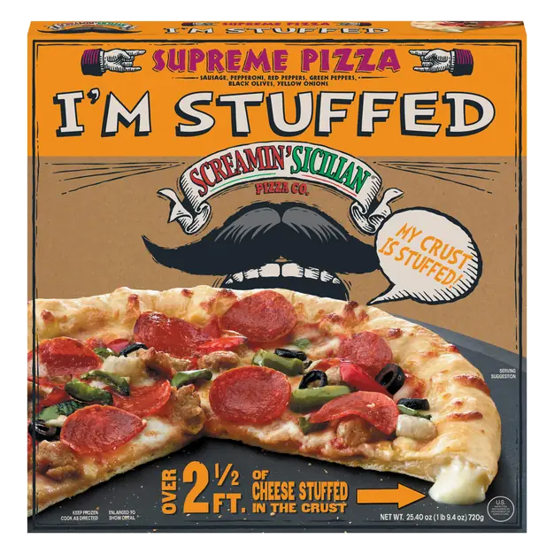 Screamin' Sicilian I'm Stuffed Supreme Pizza Frozen