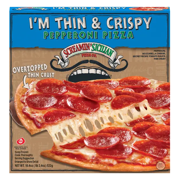 Screamin' Sicilian I'm Thin & Crispy Pepperoni Pizza Frozen