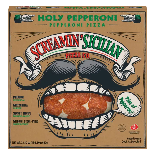 Screamin' Sicilian Stone-Fired Holy Pepperoni Pizza Frozen