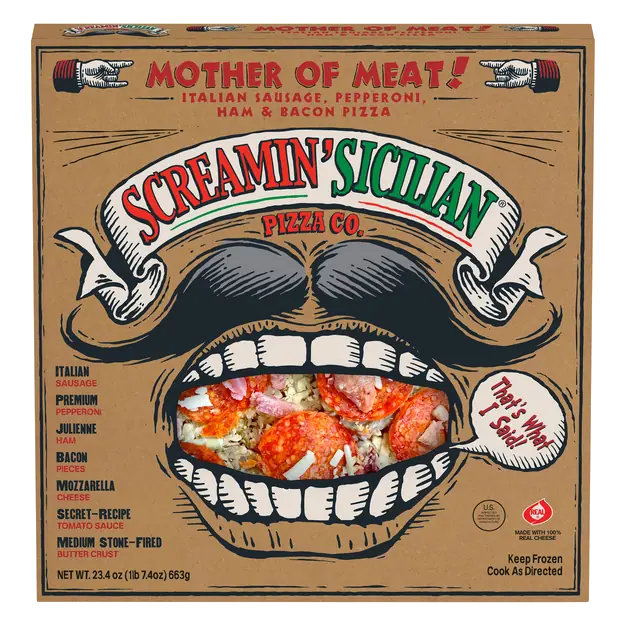 Screamin' Sicilian Stone-Fired Mother of Meat! Pizza Frozen