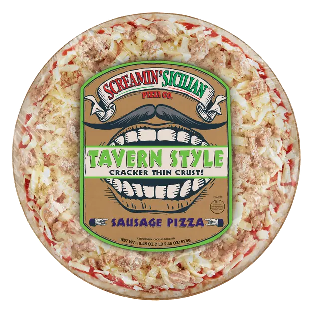 Screamin' Sicilian Pizza Co. Tavern Style Sausage Pizza 18.45 oz