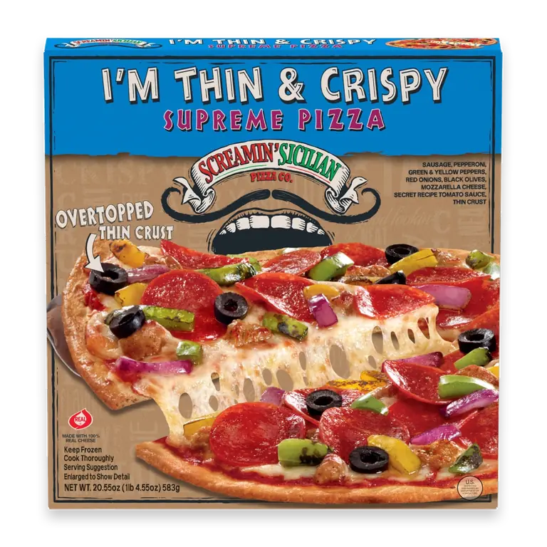 Supreme Thin & Crispy Crust Frozen Pizza