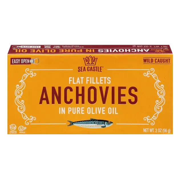 Pure Olive Oil Flat Fillets Anchovies