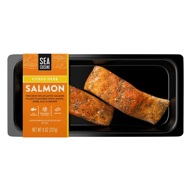 Citrus Herb Skin-On Atlantic Salmon Fillets - 2 ct Frozen