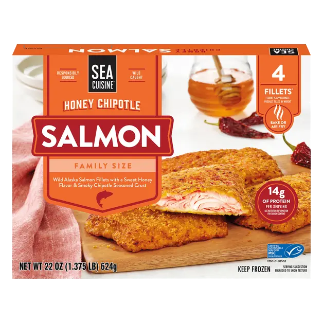 Honey Chipotle Salmon Fillets - 5 ct Frozen
