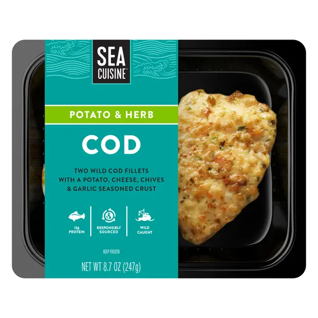 Potato & Herb Cod Fillets - 2 ct Frozen