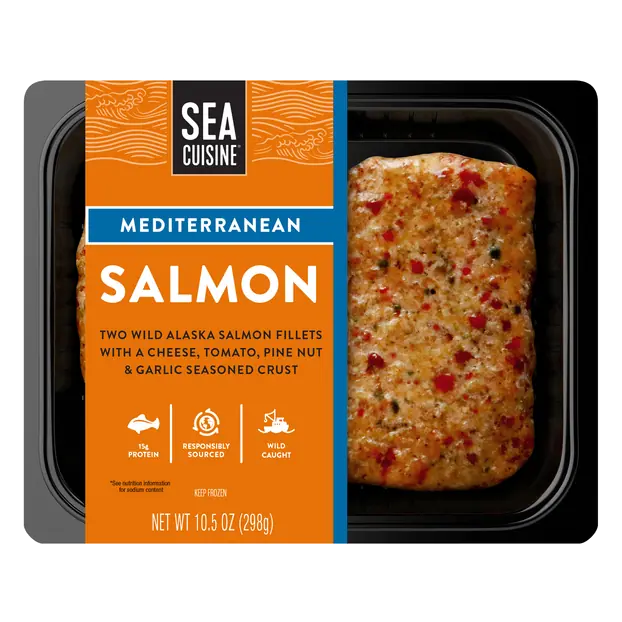 Wild Caught Mediterranean Alaska Salmon Fillets - 2 ct Frozen