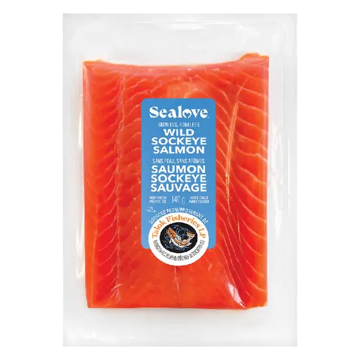 Frozen Wild Sockeye Salmon Portions