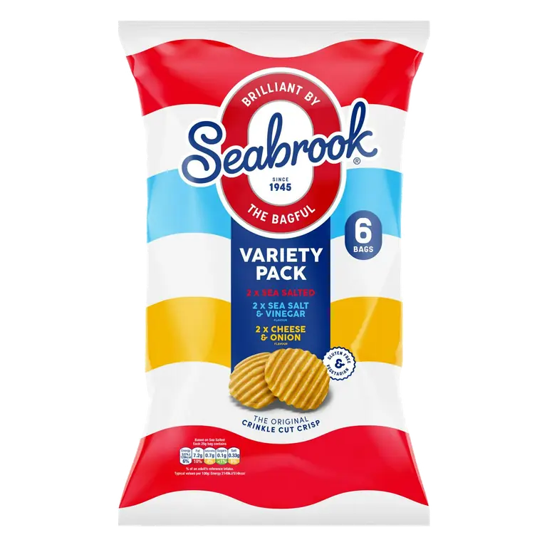 Crinkle Cut Crisps Variety 6x25g