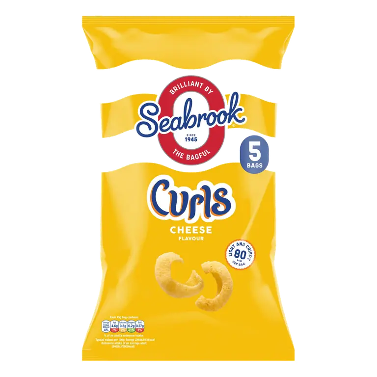 Seabrook Curls Cheese Flavour 5 x 15g