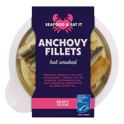 Hot Smoked Anchovy Fillets