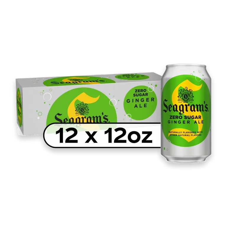 Zero Sugar Ginger Ale Soda Cans