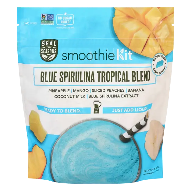 Blue Spirulina Tropical Blend Smoothie Kit Frozen
